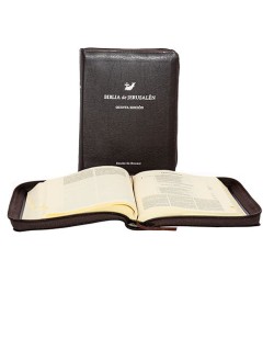 Biblia de Jerusalén manual 5ª edición con funda y cierre de cremallera